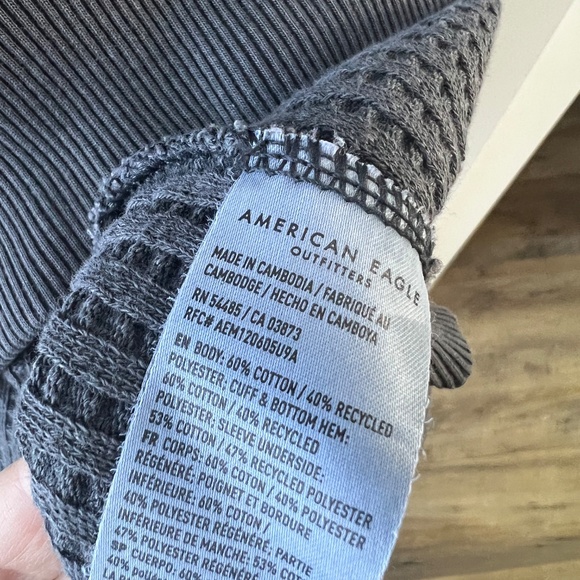 American Eagle Pullover oversized Waffle knit - Picture 4 of 5
